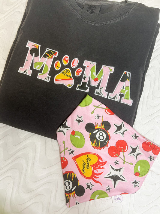 Viva Mouse Vegas Bandana - Pink