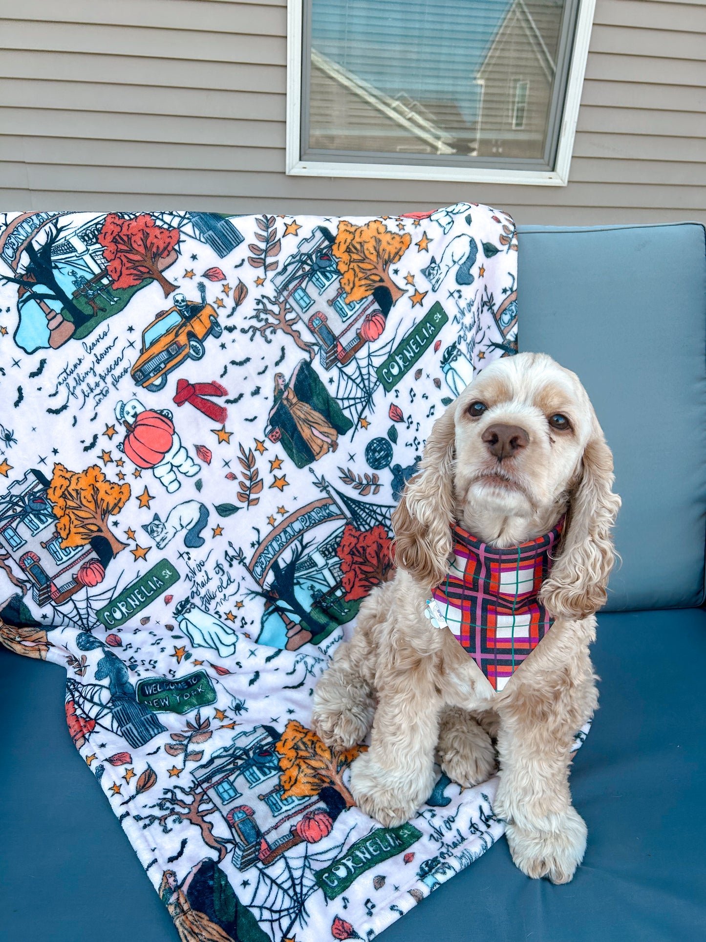 Pumpkin Plaid Bandana