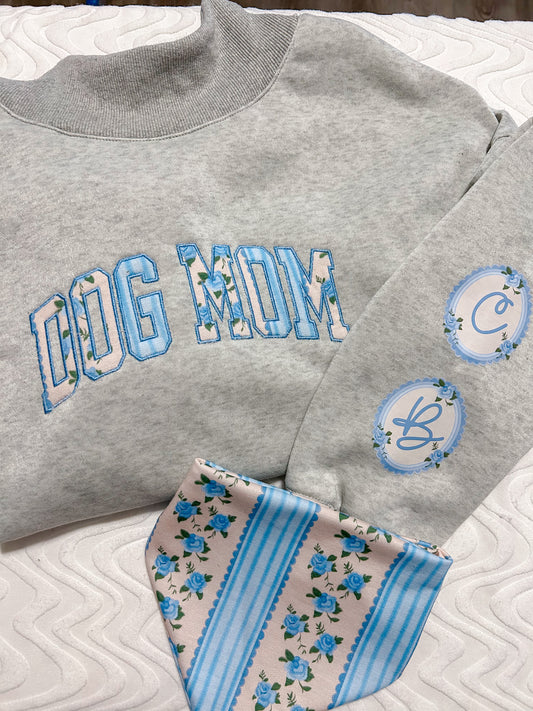 Dog Mom Mock Neck Sweatshirt
