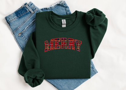 Merry Applique Crewneck
