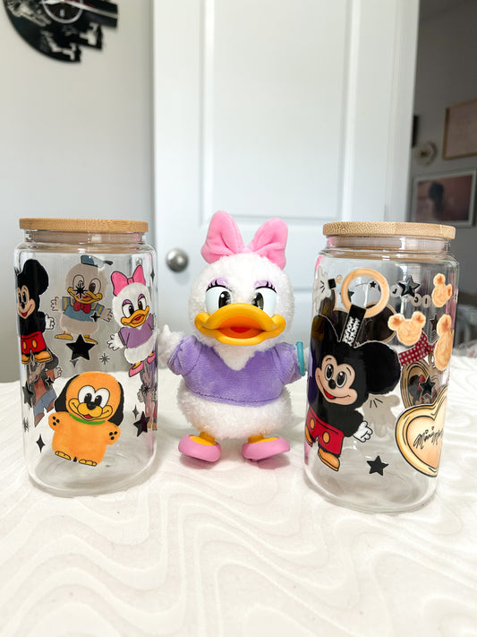Mickey and Friends Iced Coffee Glasses