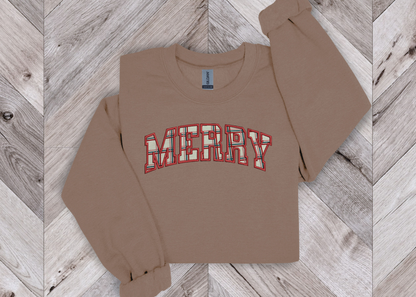 Merry Applique Crewneck