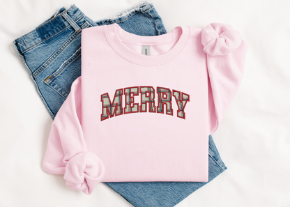 Merry Applique Crewneck