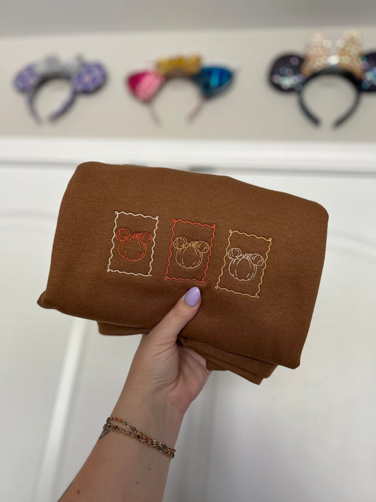 Pumpkin Stamps Crewneck
