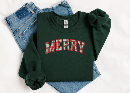 Merry Applique Crewneck