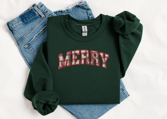 Merry Applique Crewneck