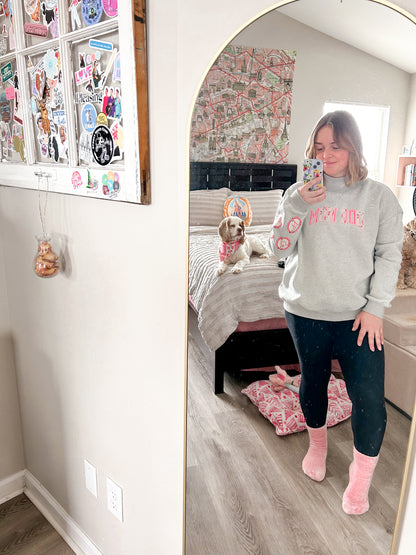 Dog Mom Mock Neck Sweatshirt