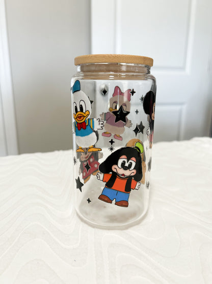 Mickey and Friends Iced Coffee Glasses