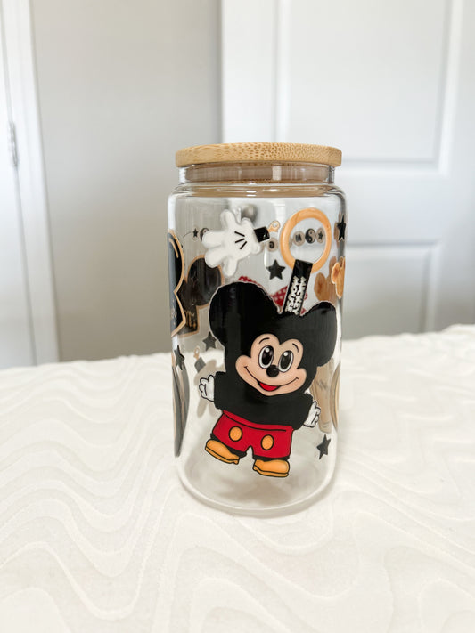 Mickey and Friends Iced Coffee Glasses
