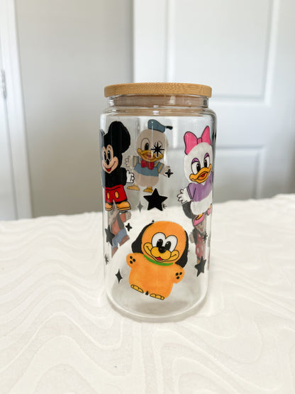 Mickey and Friends Iced Coffee Glasses