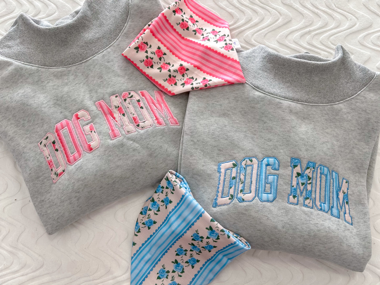 Dog Mom Mock Neck Sweatshirt