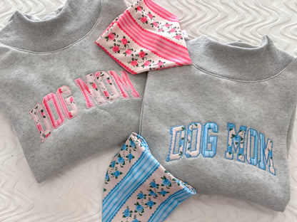 Dog Mom Mock Neck Sweatshirt
