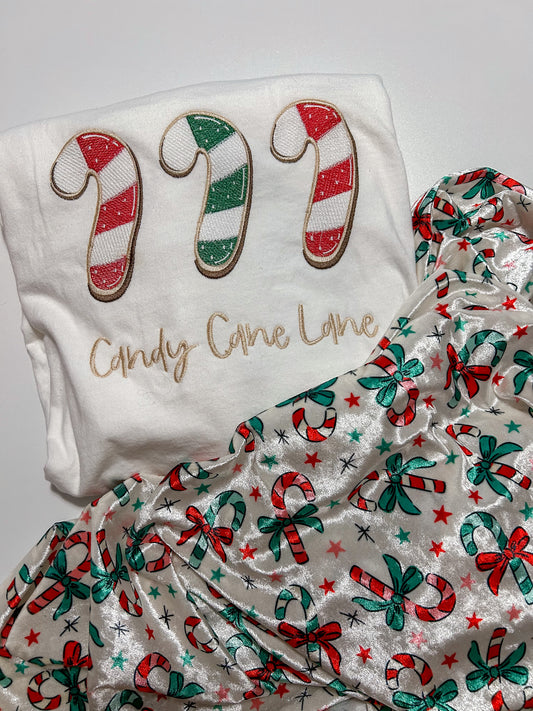 Coquette Candy Cane Bandana