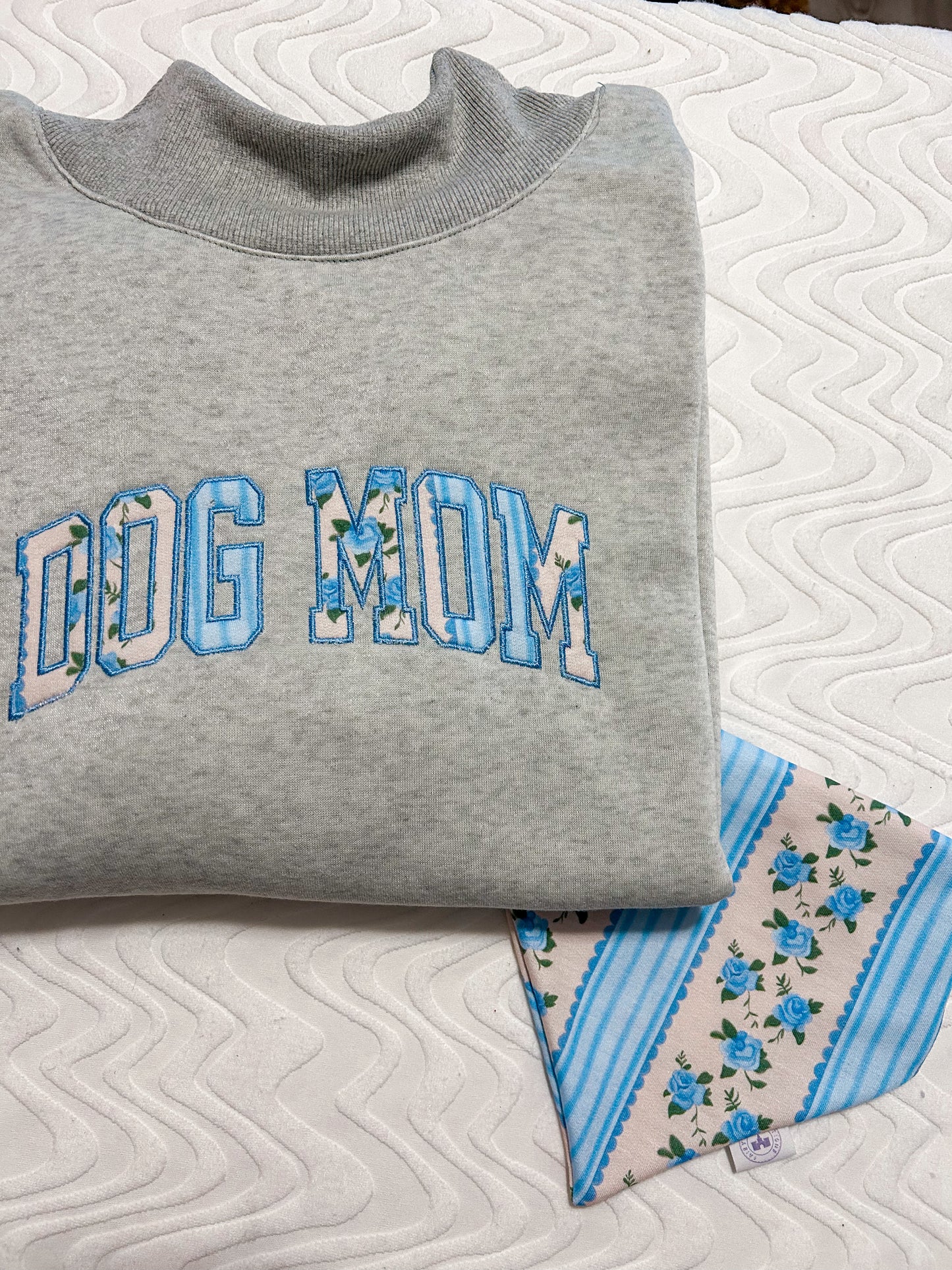 Dog Mom Mock Neck Sweatshirt