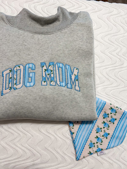 Dog Mom Mock Neck Sweatshirt