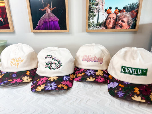 Piano Poppies Hats
